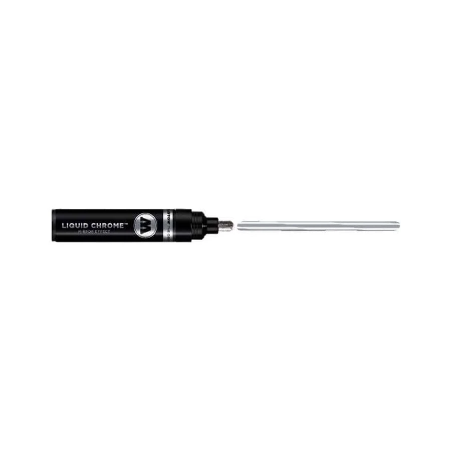 قلم طلاء مضخة ذو تأثير المرآة من MOLOTOW LIQUID CHROME™ الجديد - عبوة من قطعة واحدة