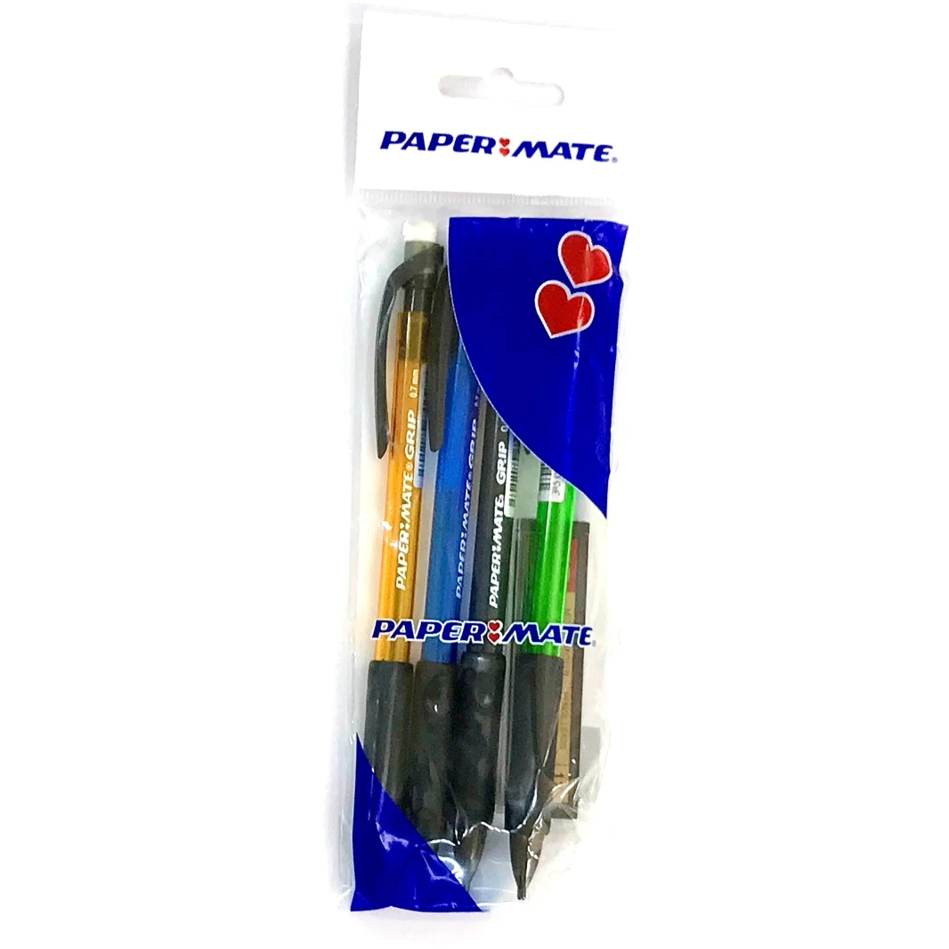 عرض خاص على أقلام الرصاص الميكانيكية Paper Mate Grip 4 برأس 0.7 مم - عبوة من 5 قطع