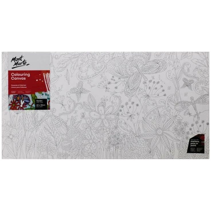 Mont Marte Signature Coloring Canvas - 30x60cm