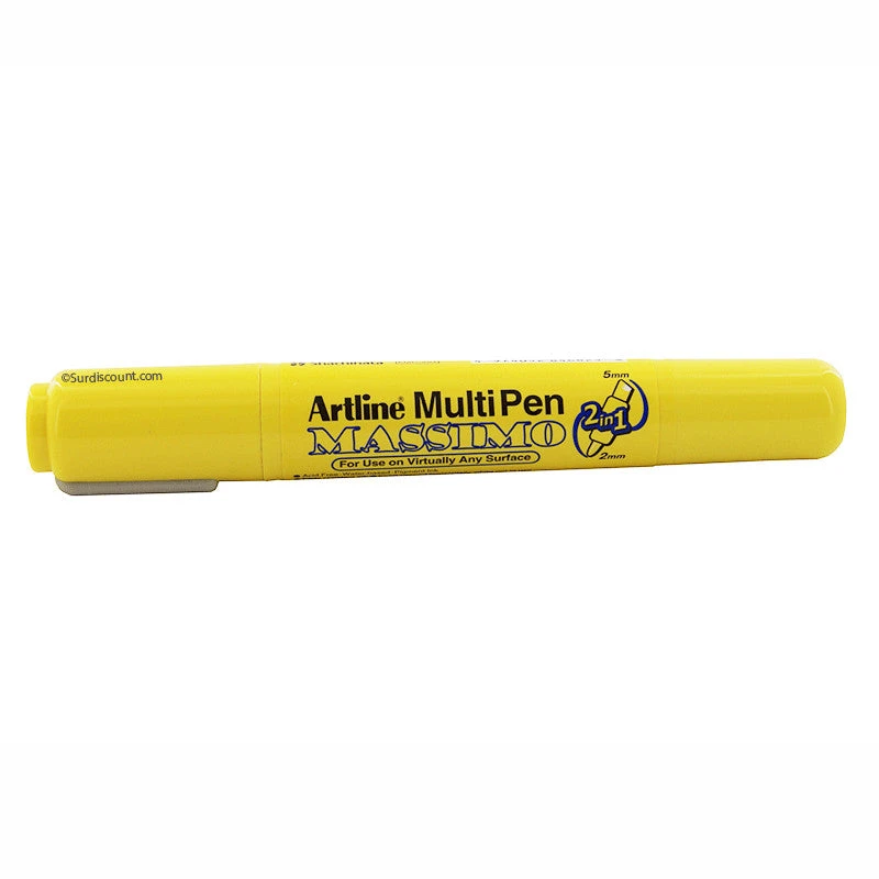 قلم تحديد Artline Multi Pen Massimo ذو طرفين باللون الأبيض