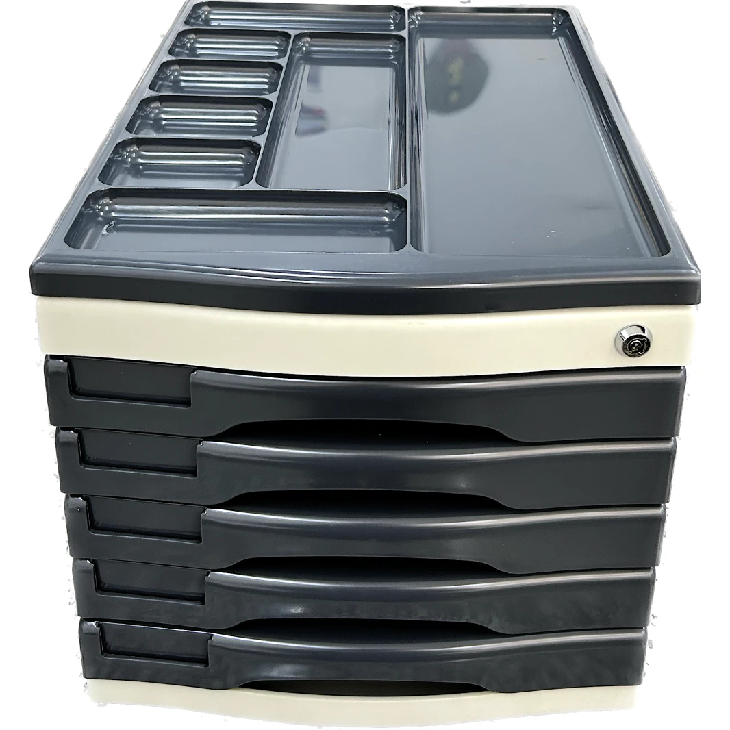 Metro 5 Drawer Document Cabinet with Lock 350x260x250 mm