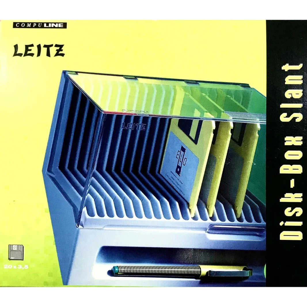 صندوق تخزين أقراص مرنة مائل من Leitz