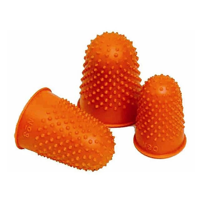 Yosogo Studded Natural Rubber Finger Cone Thimblettes 5 Assorted Sizes for Note Counting & Page Turning - Pack of 5
