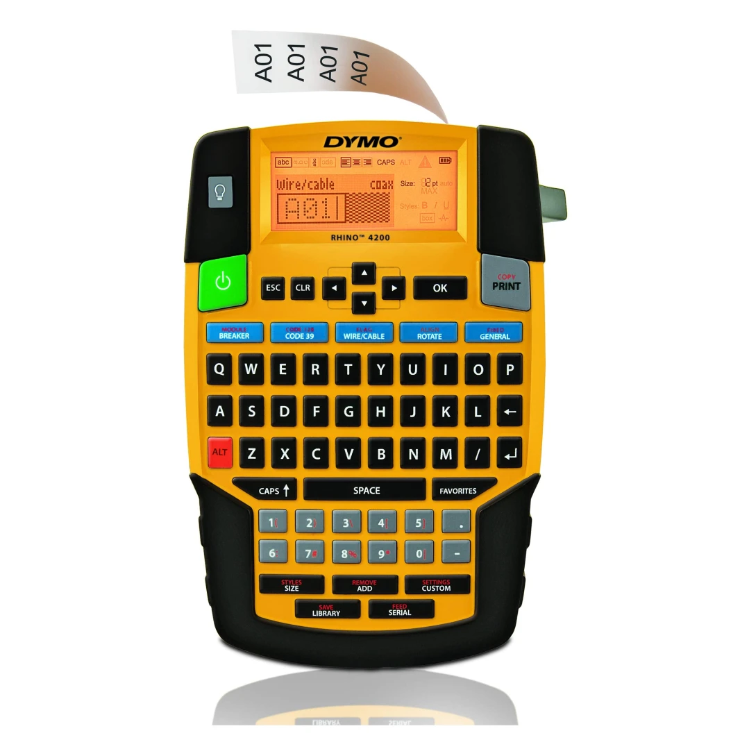 Dymo Rhino Pro 4200 Label Manager Digital D1 Heavy Duty Label Maker