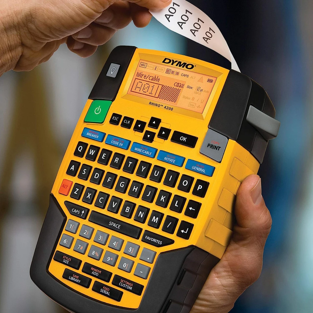 Dymo Rhino Pro 4200 Label Manager Digital D1 Heavy Duty Label Maker