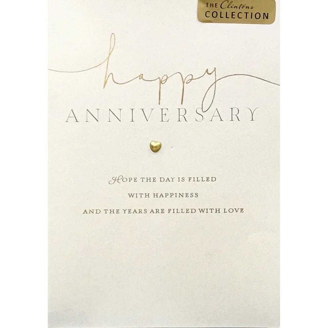 UK Greetings Anniversary Greeting Card 18x12 cm with Envelope