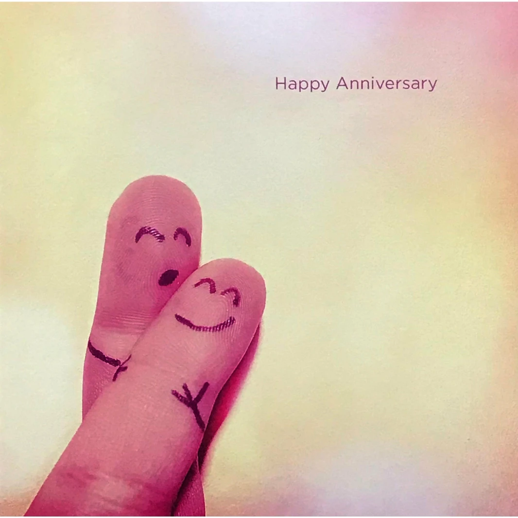 UK Greetings Anniversary Greeting Card 15x15 cm with Envelope