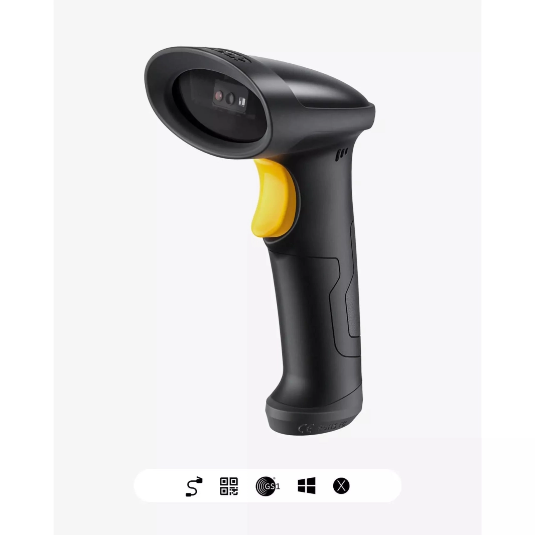 ماسح الباركود السلكي Inateck 2D USB مع دعم رمز GS1