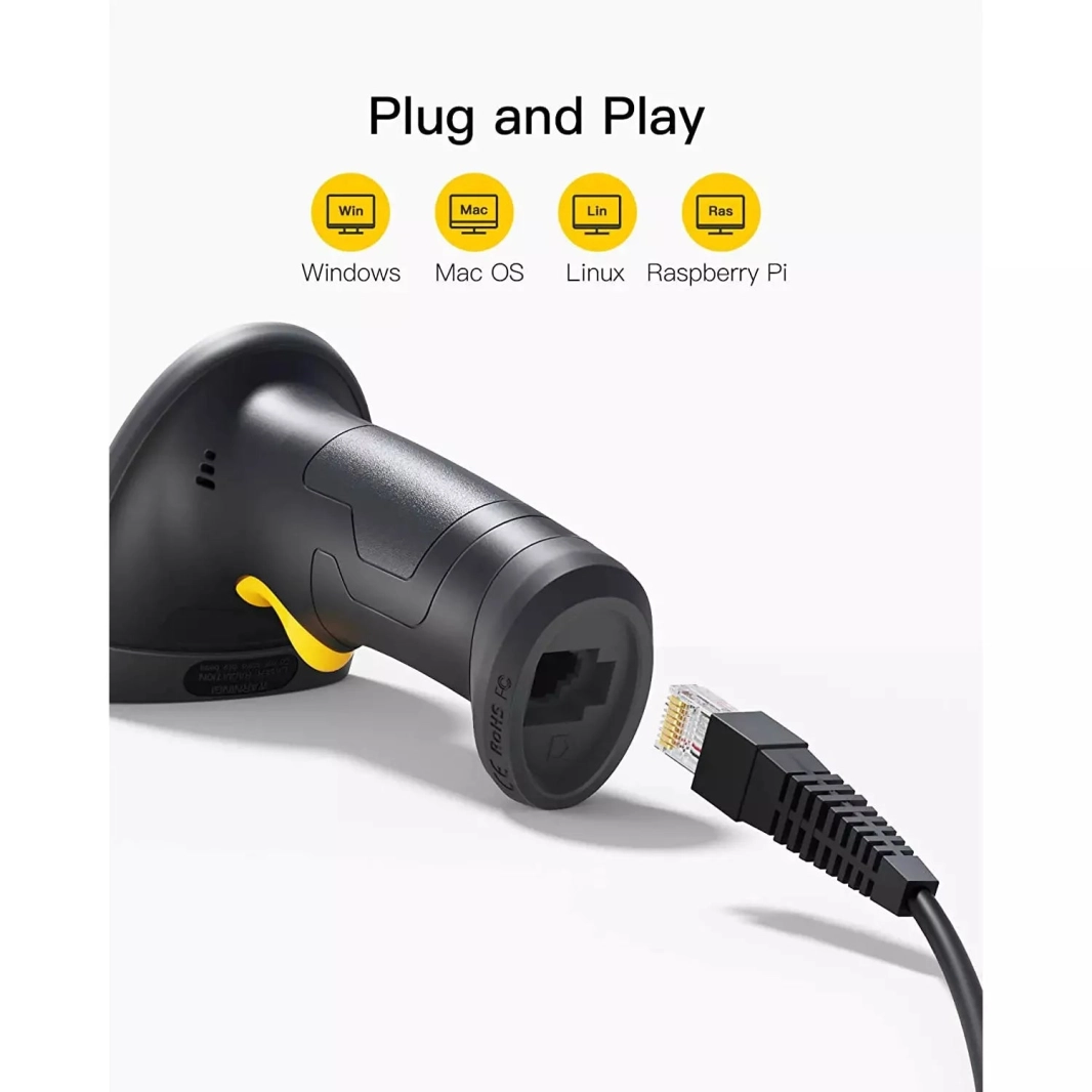 ماسح الباركود السلكي Inateck 2D USB مع دعم رمز GS1