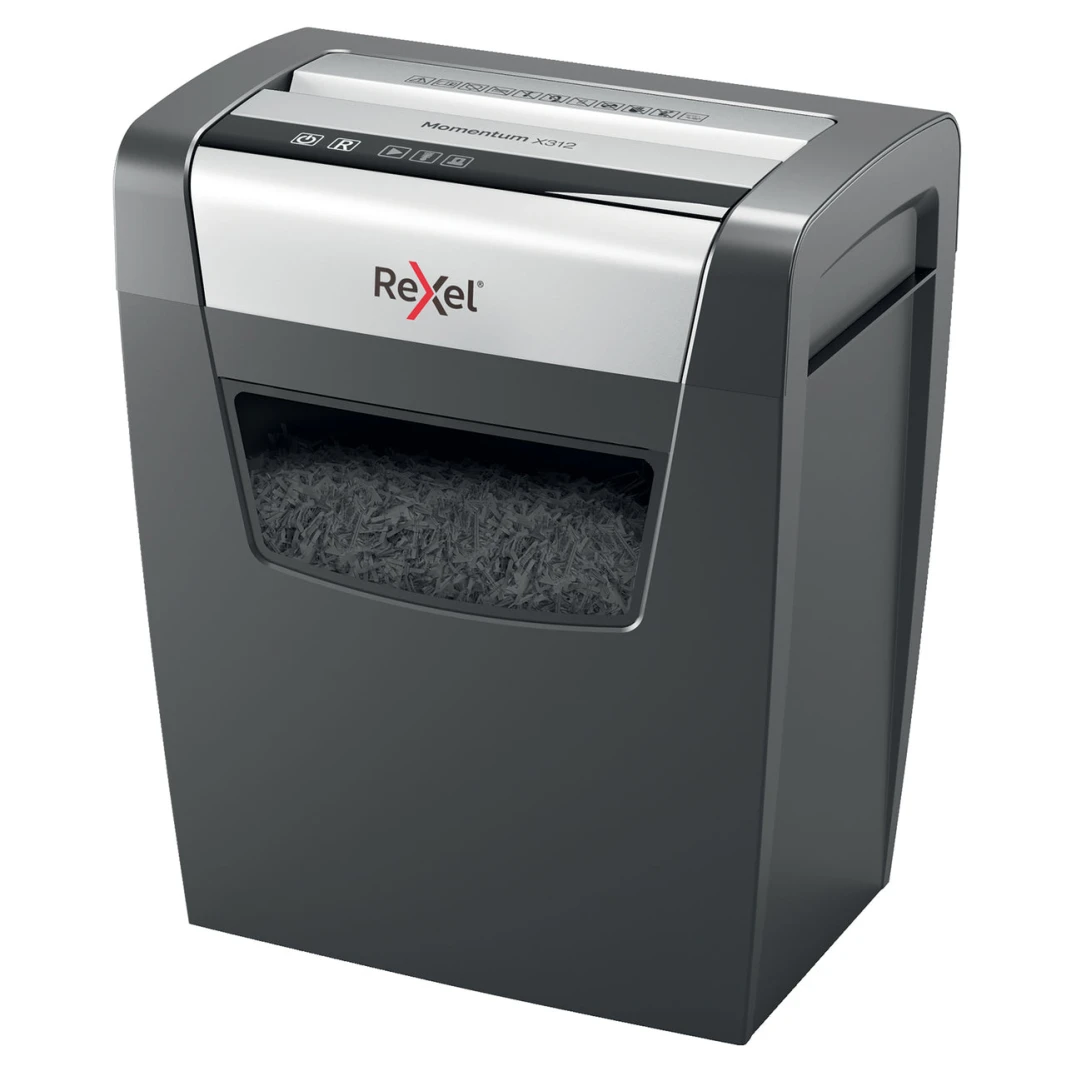 Rexel Momentum P3 Cross Cut Shredder Machine - Momentum X312