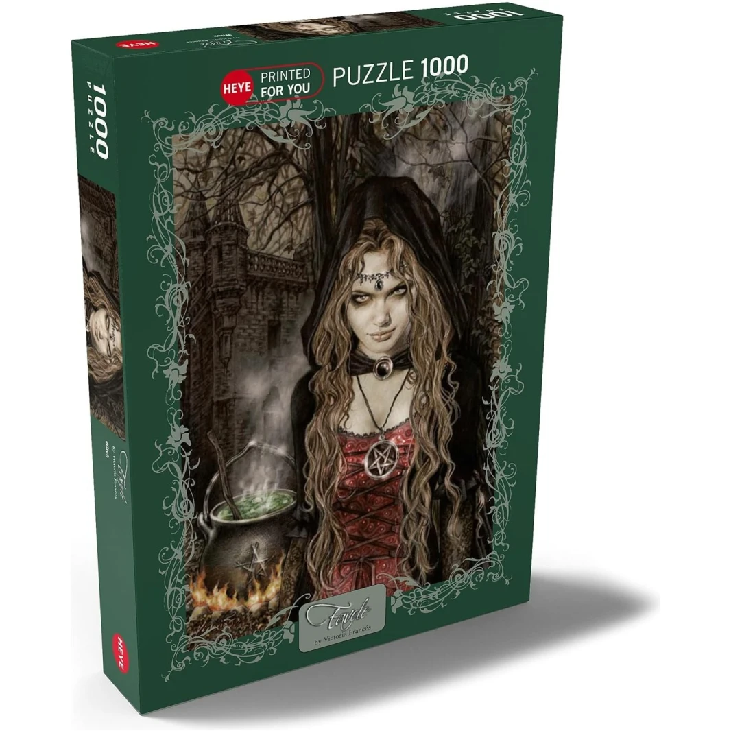 لعبة تركيب الصور المقطوعة HEYE Premium Favole Witch من تصميم فيكتوريا فرانسيس، 1000 قطعة