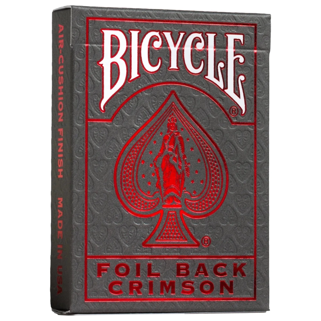 بطاقات لعب Bicycle® Metalluxe الجديدة ذات الظهر الرقائقي الأحمر