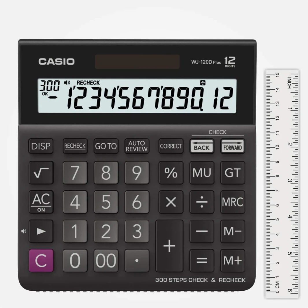 آلة حاسبة مكتبية كاسيو WJ-120D Plus