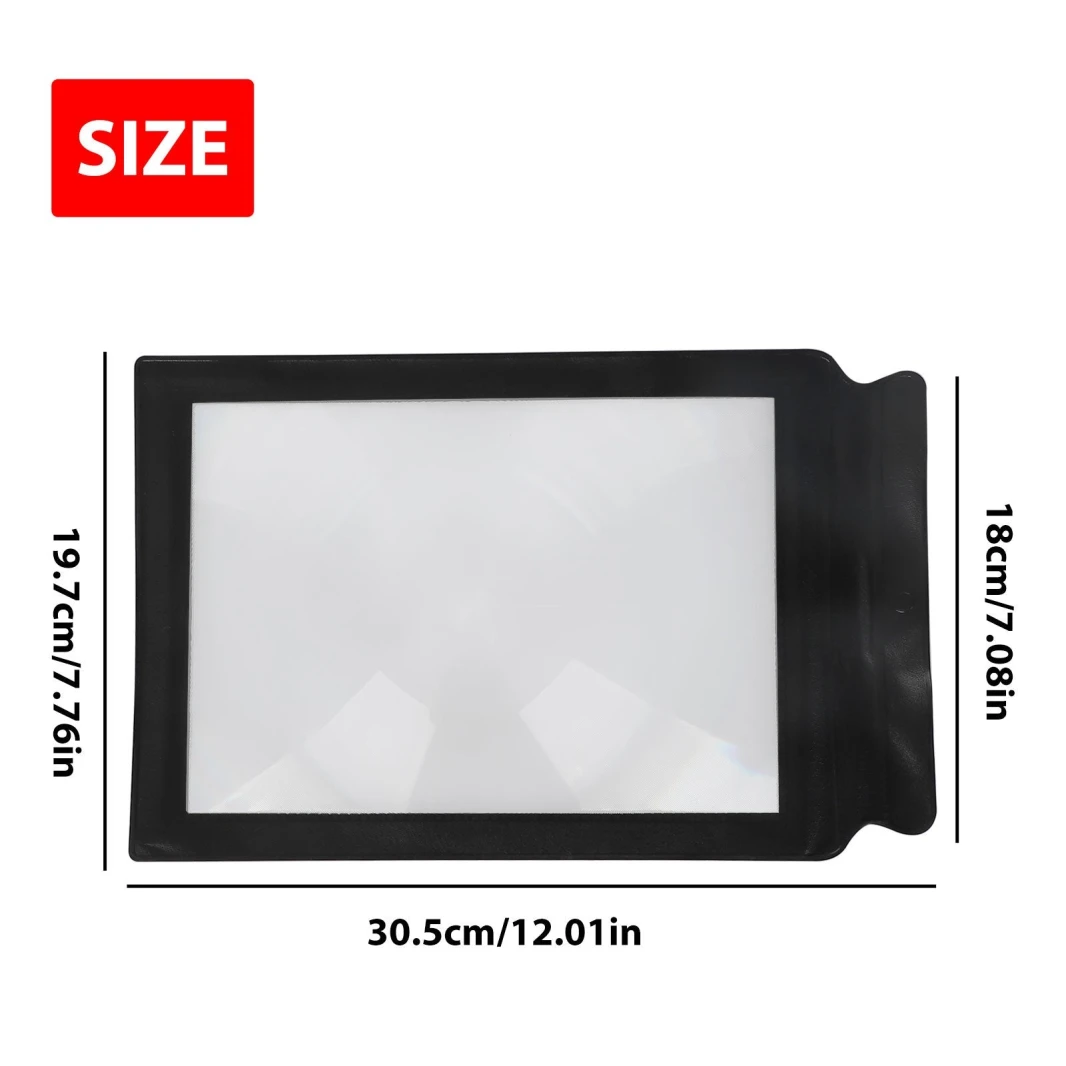 Etay Deluxe Framed Magnifying Sheet A4