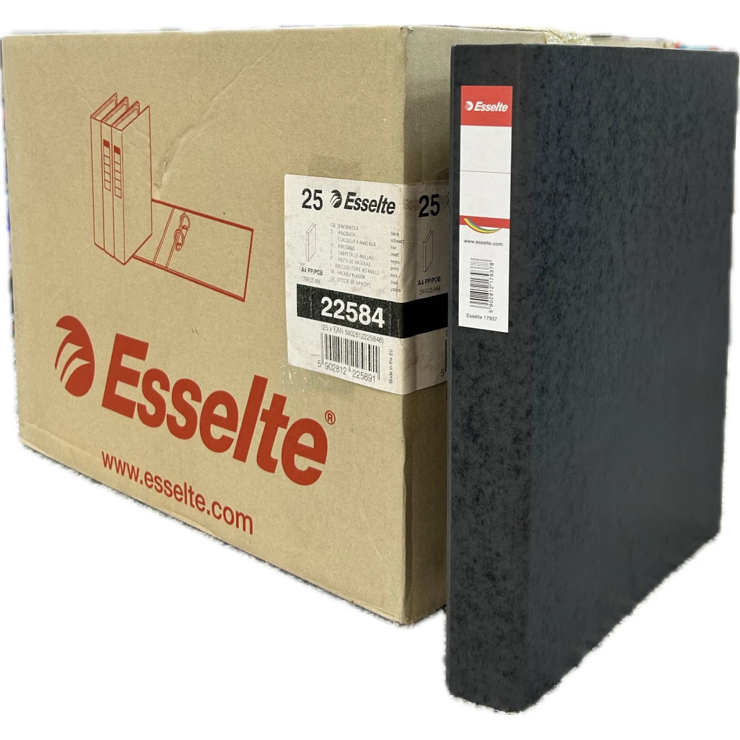 عرض خاص مجلد Esselte Vivida 2 Ring Binder من البولي بروبلين مقاس 25 مم A4 190 ورقة - علبة بها 25 ورقة