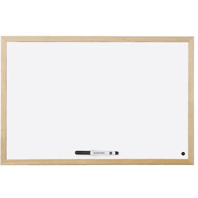 Bi-Office Wood Frame Whiteboard