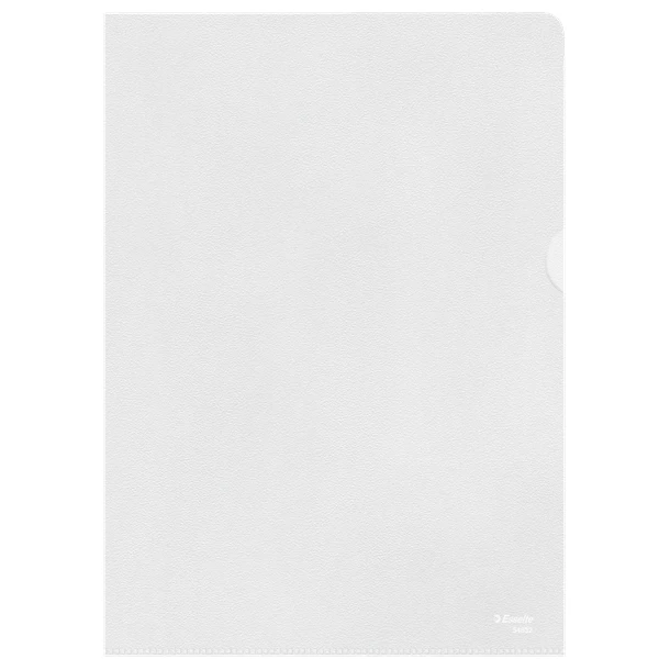 Esselte L-Shape Folder Transparent Embossed File A4