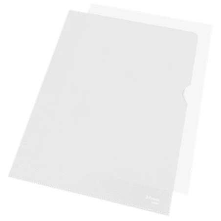 Esselte L-Shape Folder Transparent Embossed File A4