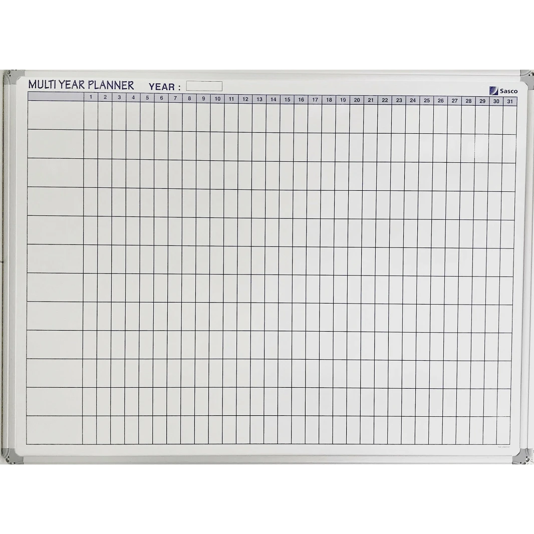 Rexel Sasco 60x90 cm Multi-Year Performance & Planning Whiteboard