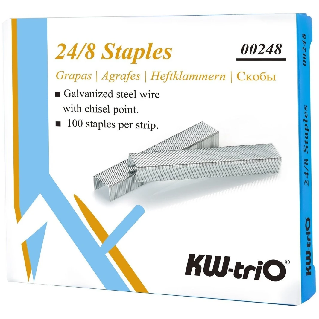 دبابيس KW-Trio 24/8 - عبوة من 1000 قطعة