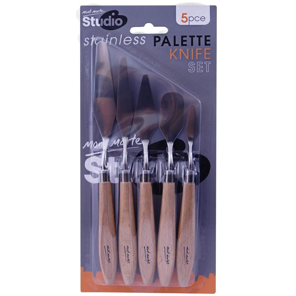 Mont Marte Studio Palette Knife Set / 5 Pcs.