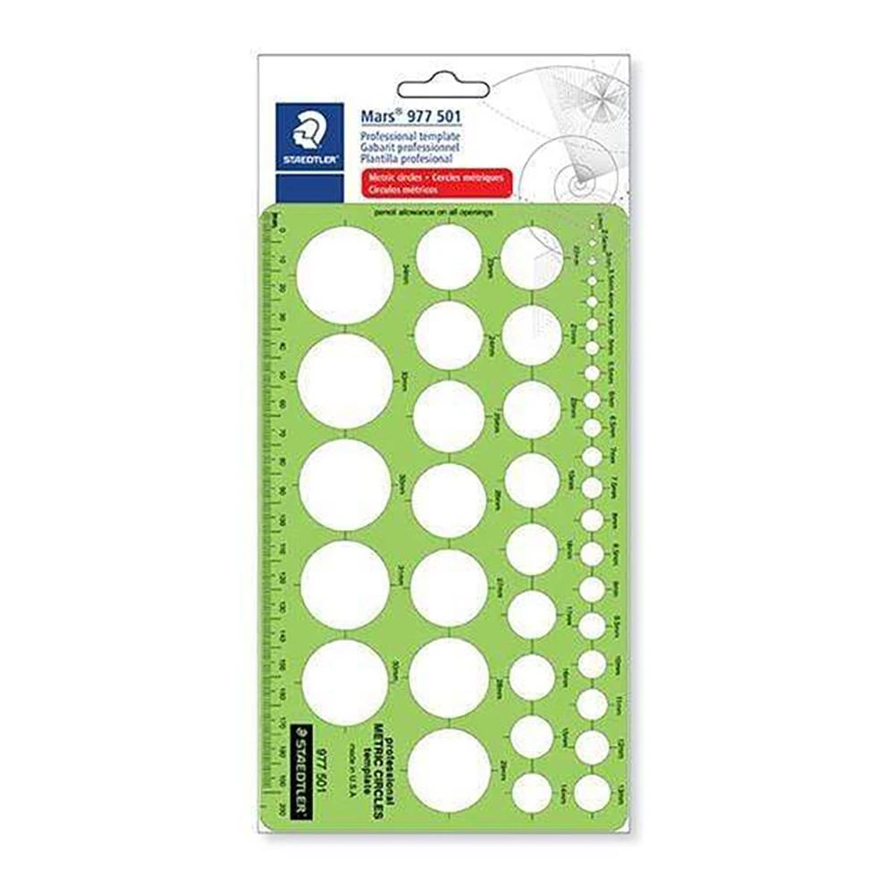 قوالب الدوائر المترية الاحترافية من شركة Staedtler Mars