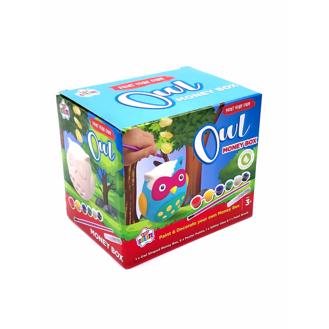 IG Design Group Paint Your Own Money Bank Box
