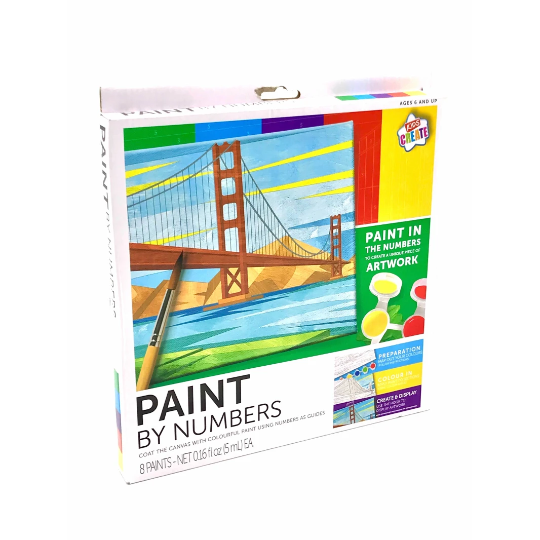 IG Design Group Paint By Numbers Artwork Set - Bridge