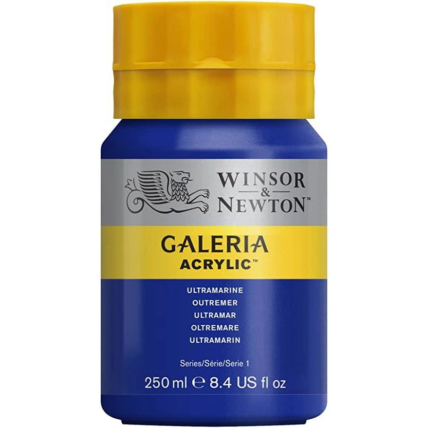 طلاء أكريليك Winsor & Newton Flow Formula برأس فوهة 250 مل - أزرق داكن