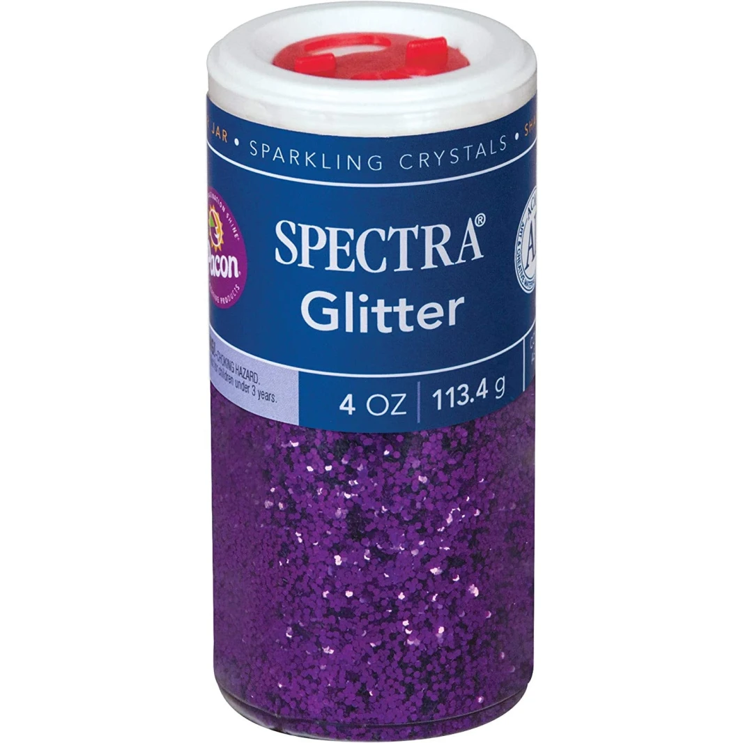 علبة هزازة من Pacon Spectra Sparkling Crystals Glitter بسعة 4 أونصة / 113.4 جم