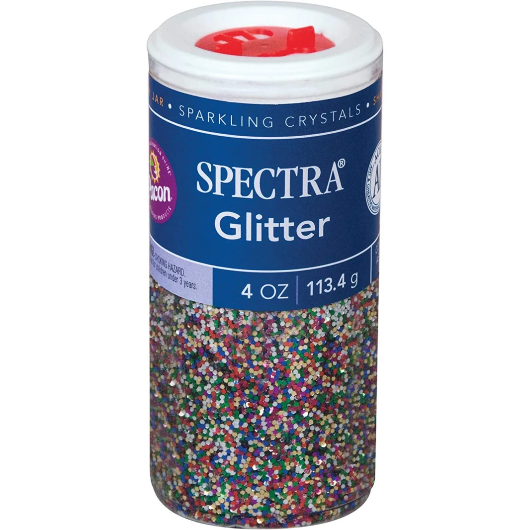 علبة هزازة من Pacon Spectra Sparkling Crystals Glitter بسعة 4 أونصة / 113.4 جم