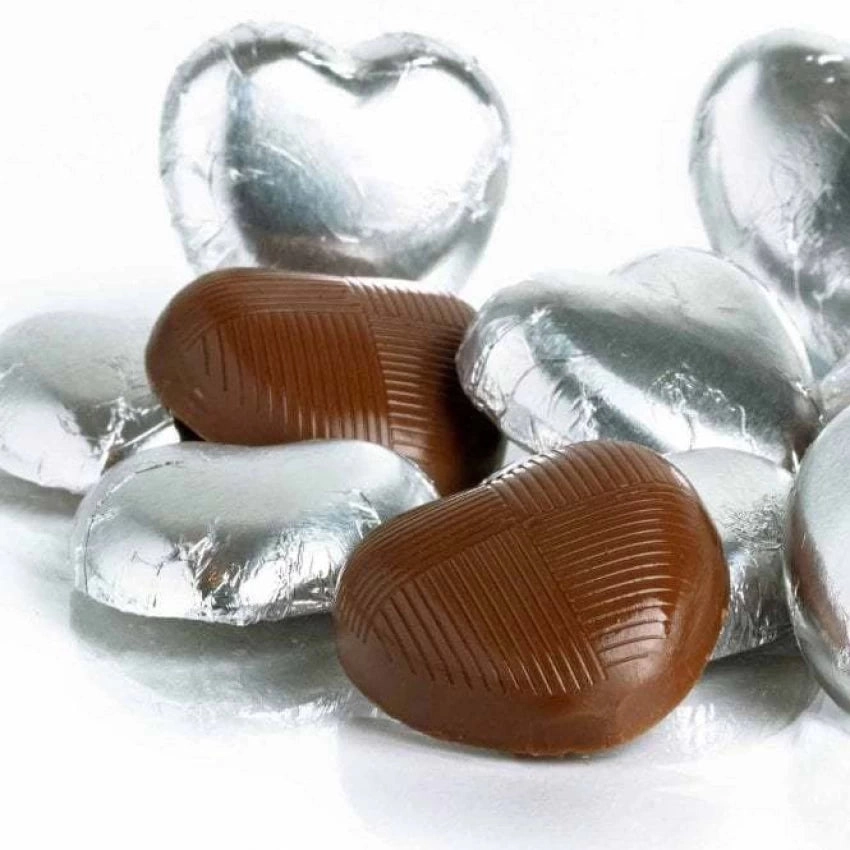 Foil Chocolate Candy Wrappers Colored Square 4"x4" - Pack of 100 Sheets