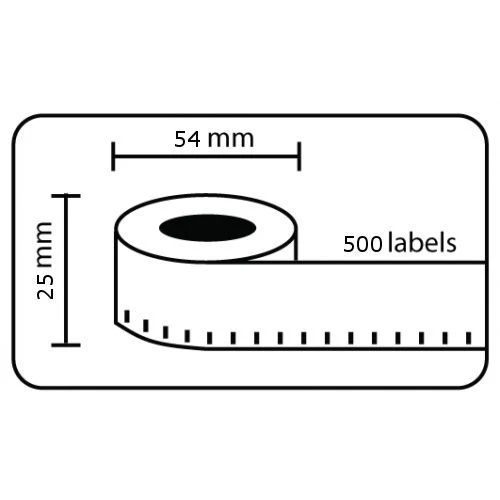 ملصقات Dymo LW مقاس 25x54 مم - لفة من 500