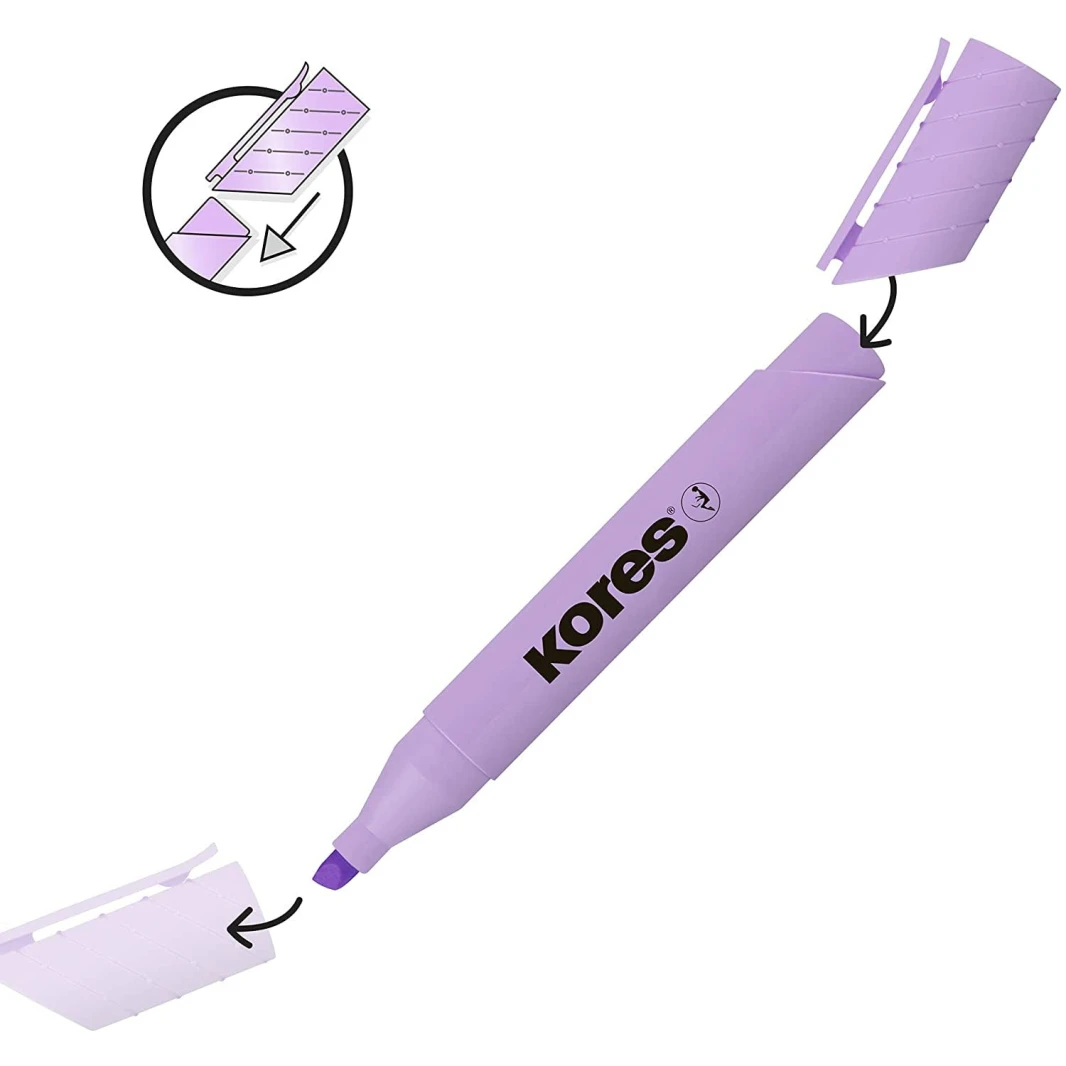 Kores High Liner Plus Chiseled Pastel Highlighter - Set of 6