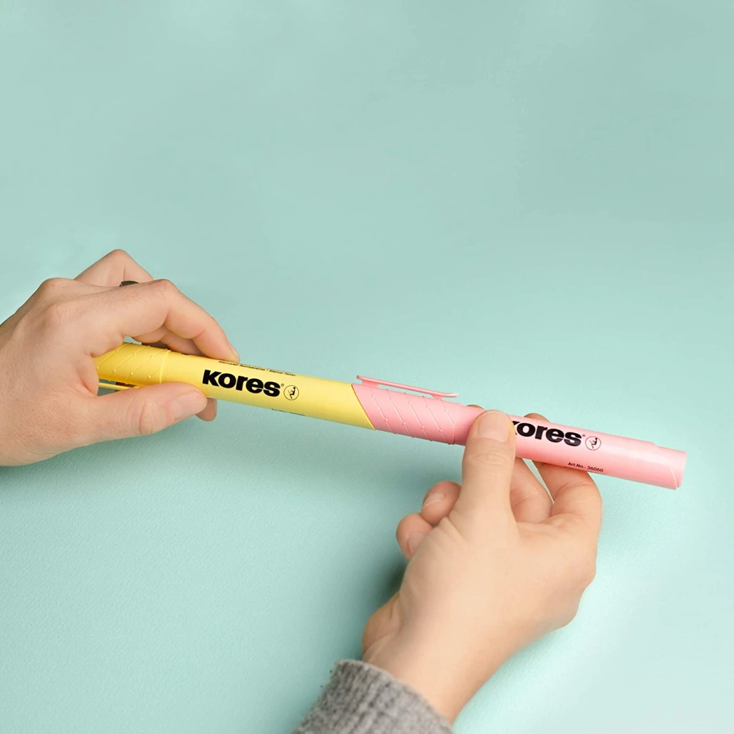Kores High Liner Plus Chiseled Pastel Highlighter - Set of 6