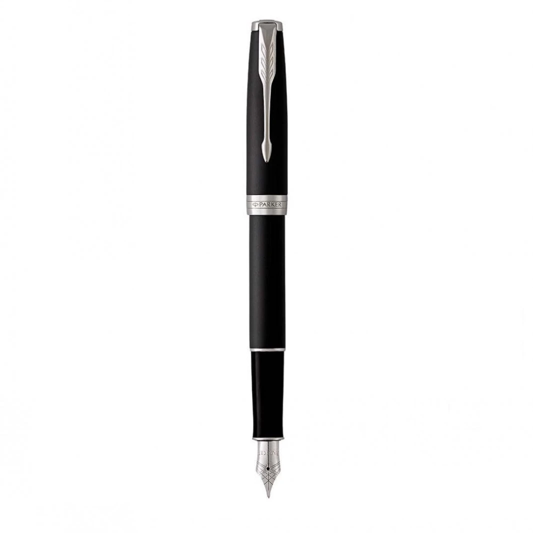 Parker Sonnet Matte Black Lacquer CT Fountain & Ballpoint Pen Set