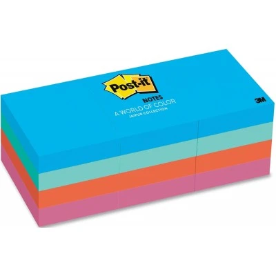 3M Post-it® Notes 1.5"x2" - Pack of 12 Colored (Assorted)