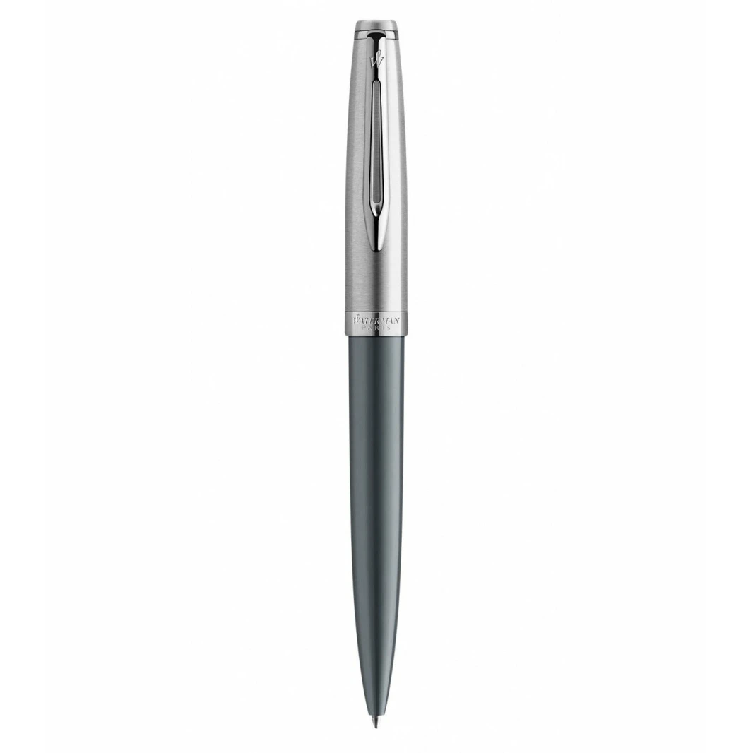 قلم حبر جاف Waterman Emblème Deluxe باللون الرمادي CT
