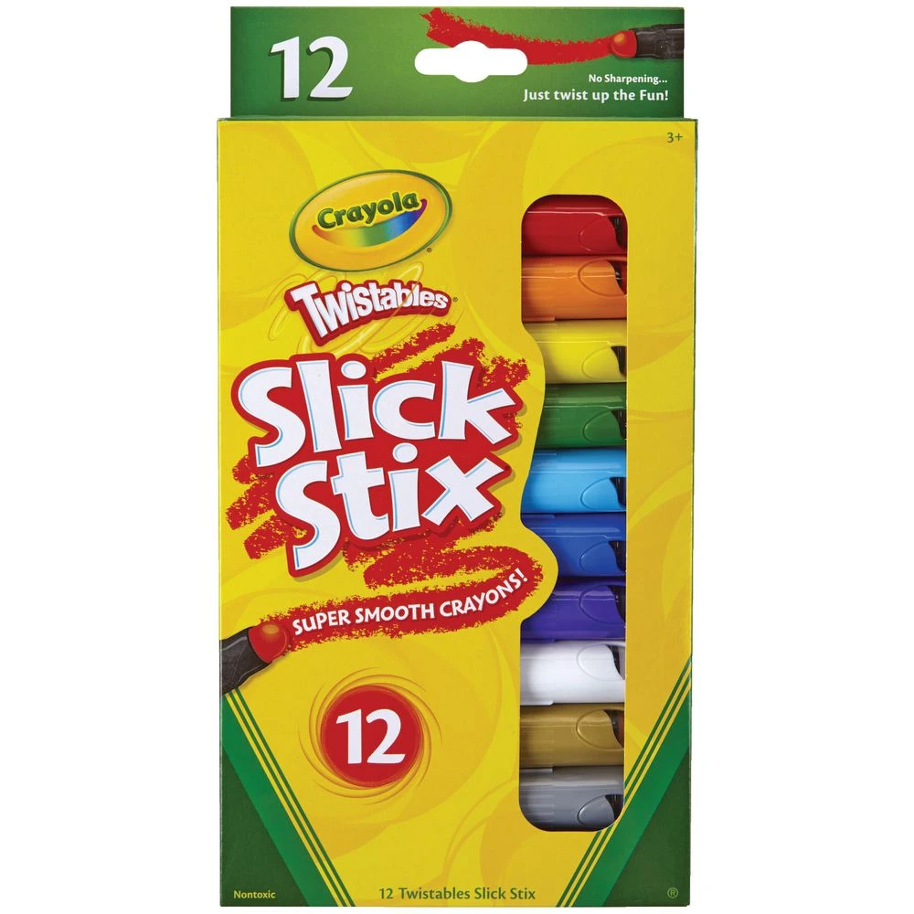 أقلام تلوين Crayola Twistables Slick Stix Super Smooth / 12
