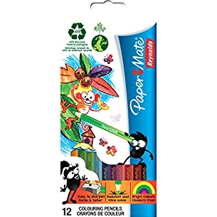 Papermate Reynold's Colored Wood Pencils - Pack of 12