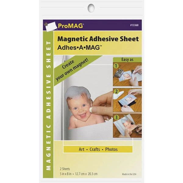 ProMag Magnet Adhesive Sheet 12.7 x 20.3 cm - 2 Sheets