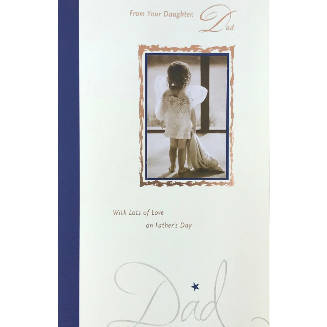UK Greetings Father's Day Greeting Card 18x27 cm with Envelope