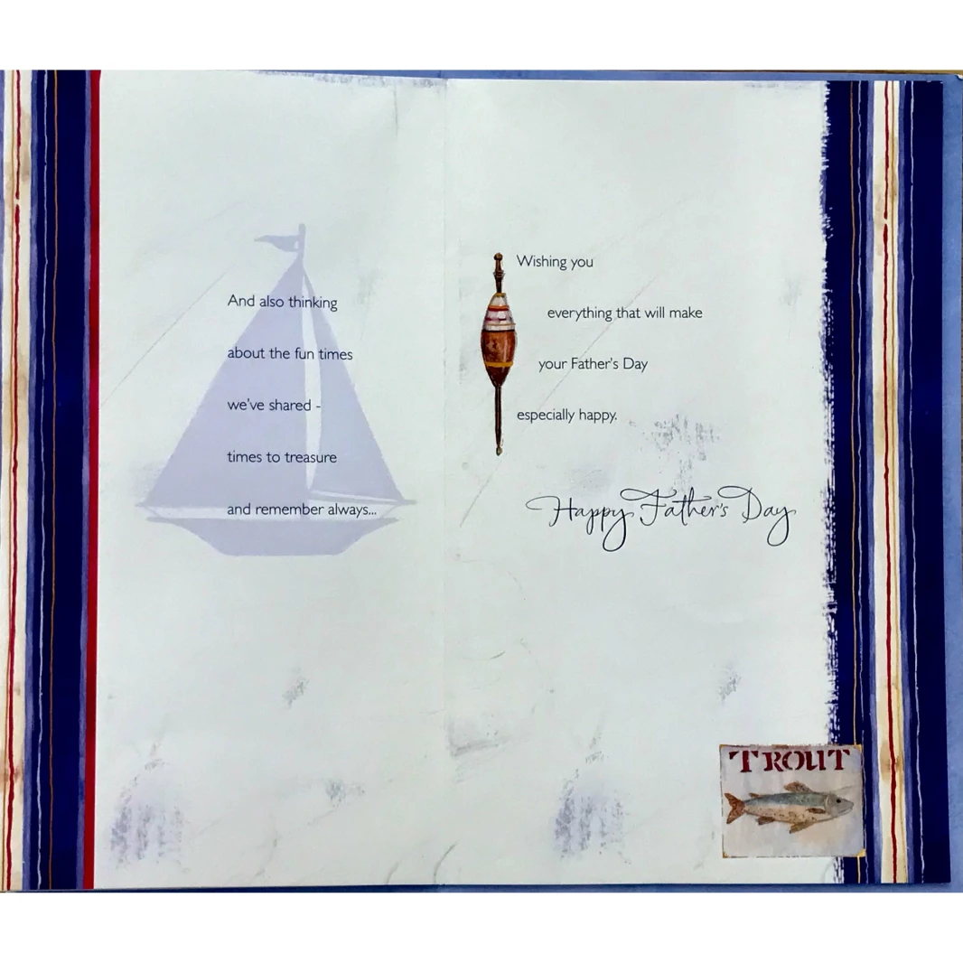 UK Greetings Father's Day Greeting Card 18x27 cm with Envelope