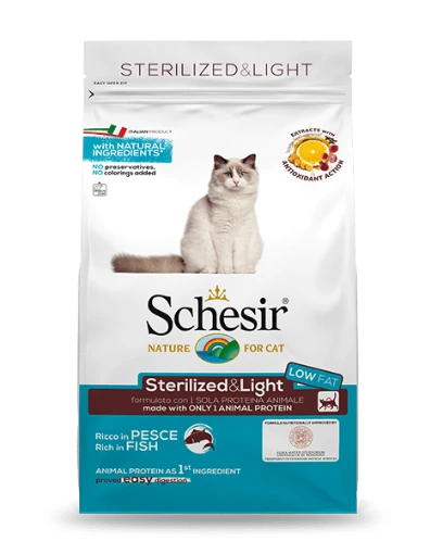 Schesir for Sterilised Cats in Fish Flavor - 1.5 kg