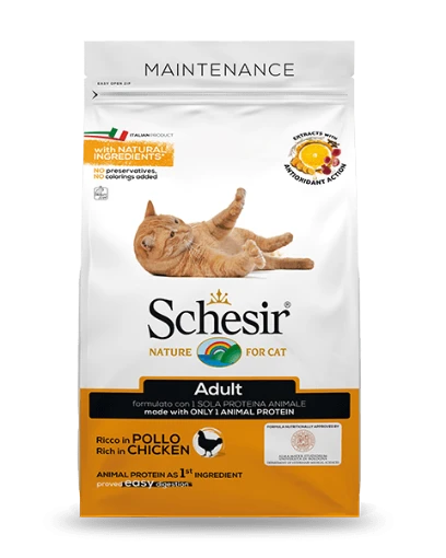 Schesir Adult Cat Food in Chicken Flavor - 1.5 kg