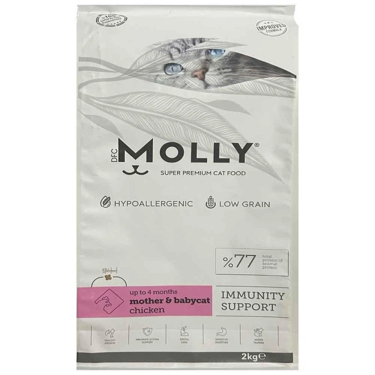 Molly Mother & Babycat Food in Chicken Flavor - 2 kg