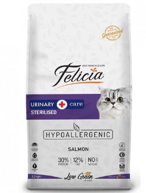 felicia sterilised cat food salmon flavor
52 JOD /12kg