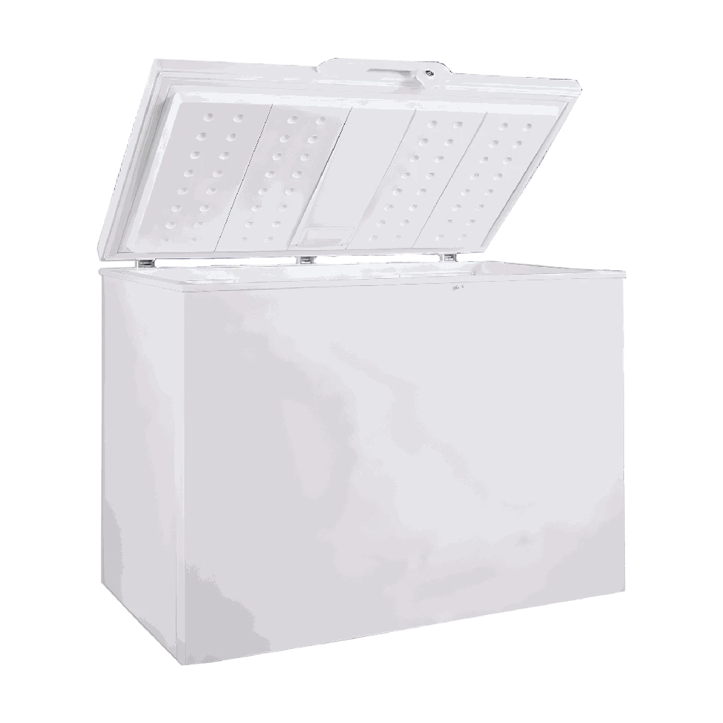 Chest Freezer 290L Glass White