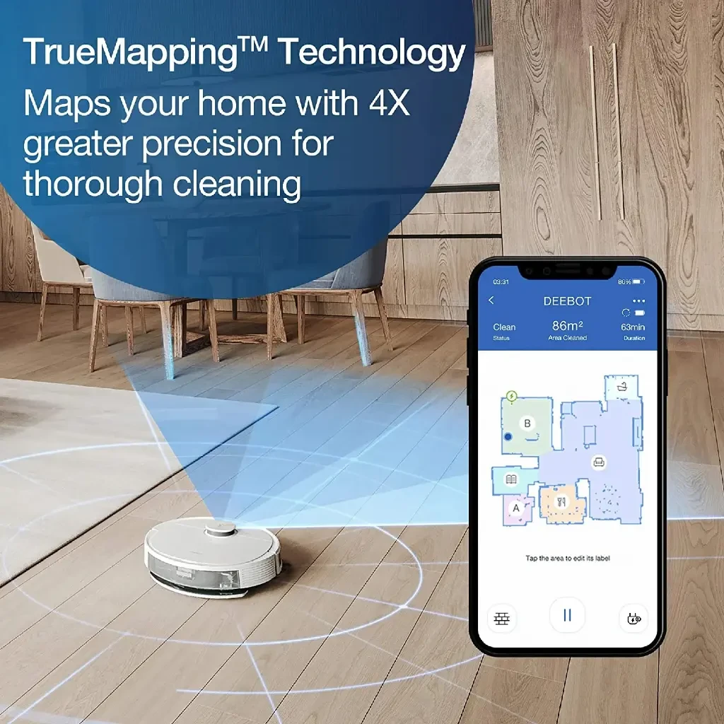 ECOVACS Robot Vacuum Cleaner Deebot N8+ and Mop