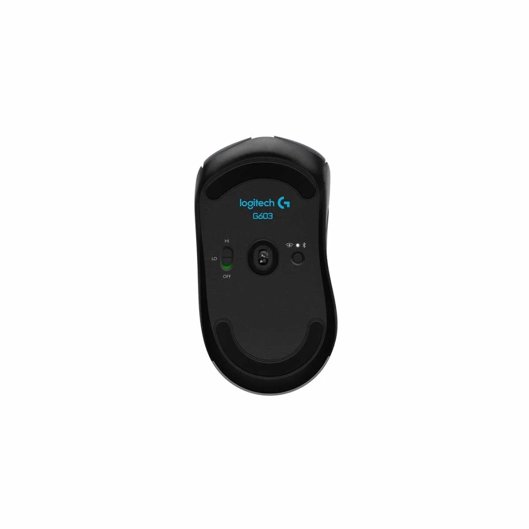 ماوس لاسلكي خفيف الوزن من Logitech G603 مزود بمستشعر بدقة 12000 نقطة في البوصة وعمر بطارية يصل إلى 500 ساعة
